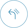 Turn-by-turn Vibrations